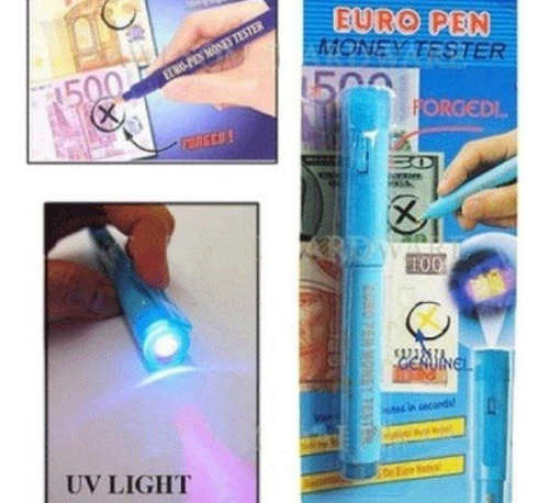 Kit Com 5 Canetas Identificar Dinheiro Falso