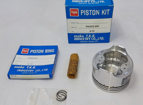 Kit De Piston Paseo 200 Medidas Std 0.75 1.00 Piston Plano