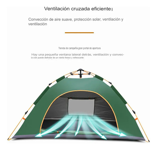 Carpa De 3 Personas De Armado Automático Rápido-fácil 2x1.5m