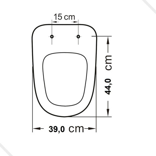 Assento Sanitário Convencional Oval Elevado 13,5cm Tampa