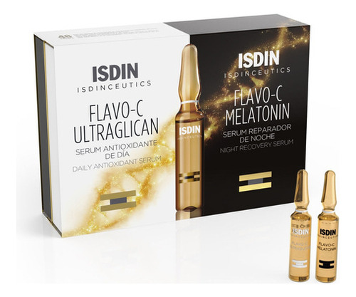 Sérum Isdin Flavo-c Melatonin & Ultraglican 20 Ampollas
