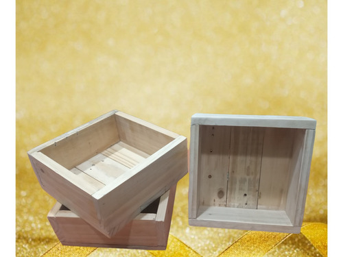 Imagen 2 de 2 de Cajitas De Madera Para Arreglos O Adorno