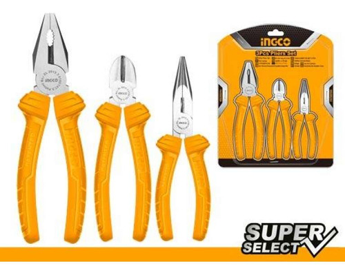 Ingco Set De 3 Alicates Super Select #hkps08311