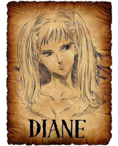 Cuadro Poster Anime Nanatsu No Taizai 29x19 Mdf Diane