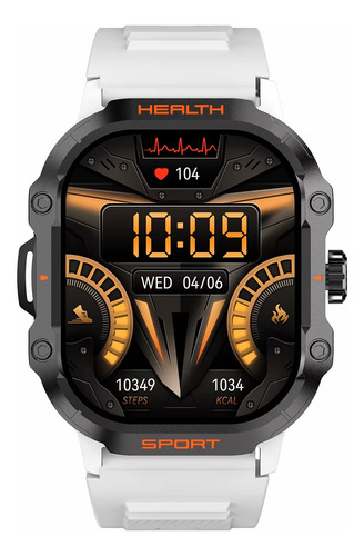 Smartwatch Táctico Deportivo Salud Llamadas Sport Bluetooth Silicona Silicona Gris Silicona