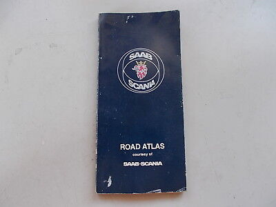 Saab Scania Road Atlas Pn02-98-695 *free Shipping*