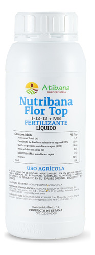 Fertilizante Foliar Flor Top X 1 Litro