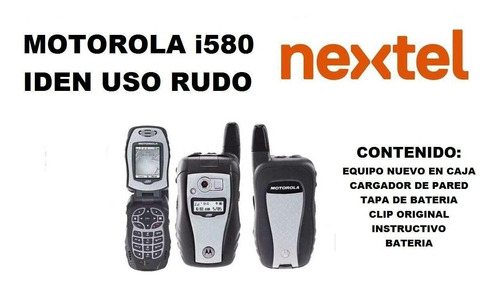 Nextel I580 Black Negro Gris Usado Libre Abono Chip Prepago