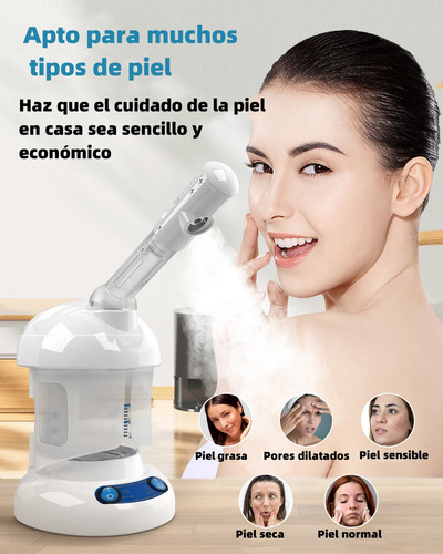 El atomizador Kingsteam incluye un sistema de ozono independiente y una boquilla equipada con una pastilla perfumable para agregar fragancias personalizadas blanco