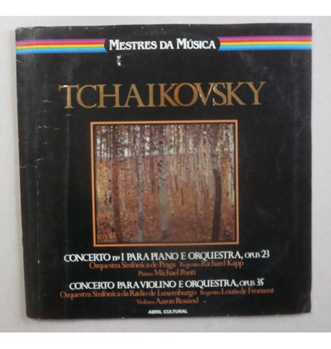 Lp Tchaikovsky 1979 Mestres Da Música, Disco De Vinil