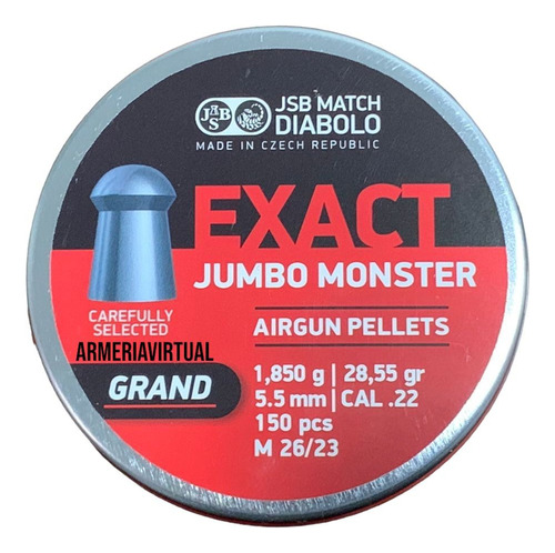 Postones Jsb Jumbo Monster Grand 28.55 Gr / Armeria Virtual