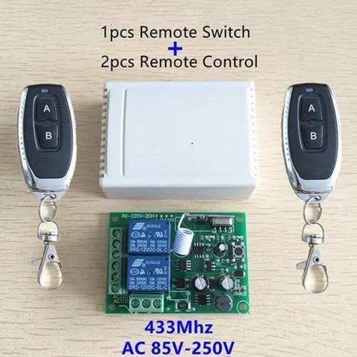 2 Controle Remoto Interruptor Ac 250 V 110 V 220 V 2ch Relé