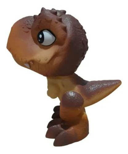 Mini Dino T-rex Marrom Na Casinha Jurassic Word - Pupee