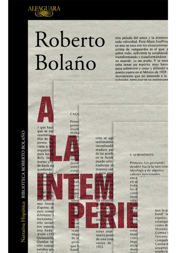 Libro A La Intemperie - Roberto Bolaño - Alfaguara