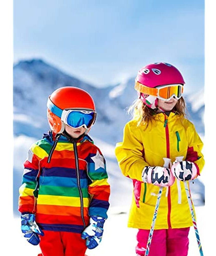 Imagen 2 de 4 de 6 Pares De Guantes De Nieve De Invierno Para Niños, Guantes