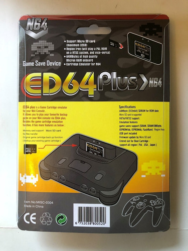 Imagen 2 de 2 de Videojuego Ed64 Plus Para Consola Nintendo 64 Everdrive