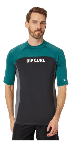 Camiseta Uv De Manga Corta Rip Curl Drive Deep Ocean Md