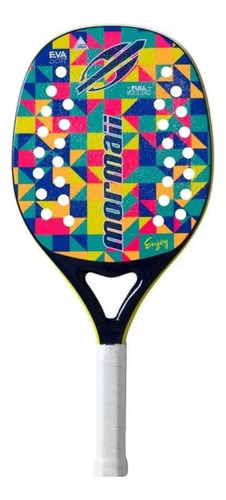 Raquete beach tennis Mormaii Enjoy joy full carbon com capa brinde