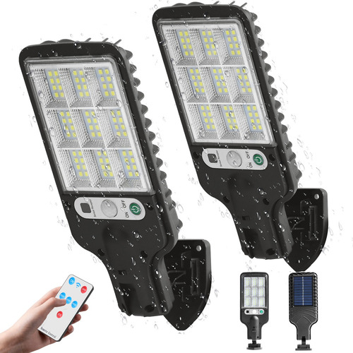 Xd 2pcs Lámpara Solar De Pared Exteriores Sensor Luz 3 Modos