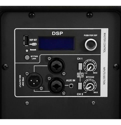 Caixa De Som Potente Makpro Ativa 12a Dsp 12 600w Bluetooth