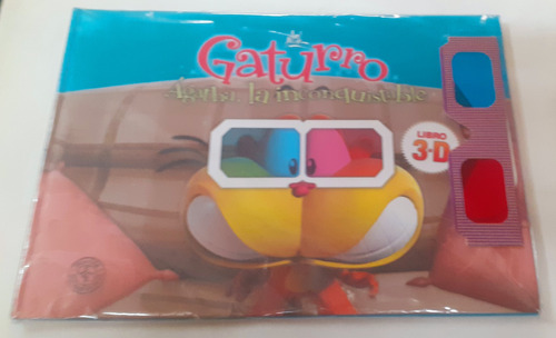 Libros Gaturro 3d Lote X6 + Lentes 3d