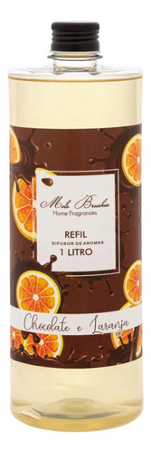 Refil Difusor Aroma Chocolate E Laranja Mels Brushes 1 Litro