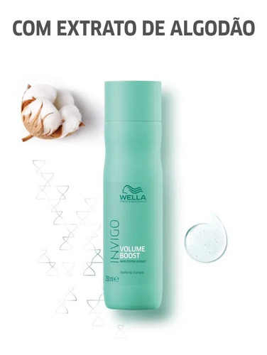 Wella Volume Boost Shampoo Finos Leveza Brilho Maciez 250ml