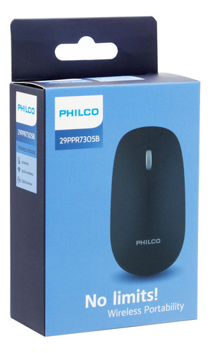Ppr7305b Mouse Inalambrico Negro Philco Pro