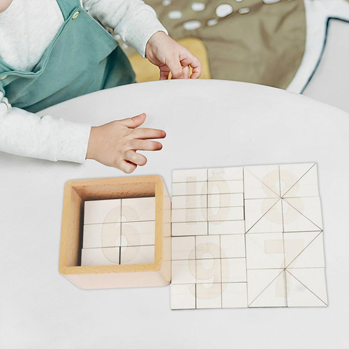 Juguete Para Niños, Tablero Geométrico De Madera, Forma De