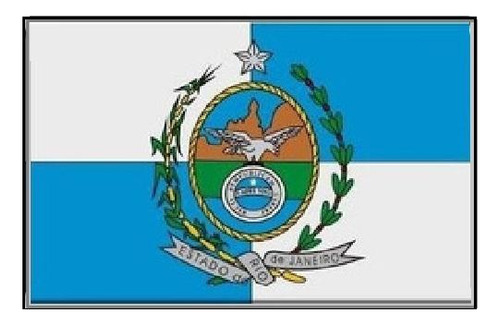 Emblema Adesivo Veiculo Moto Bandeira Estado Rio De Janeiro