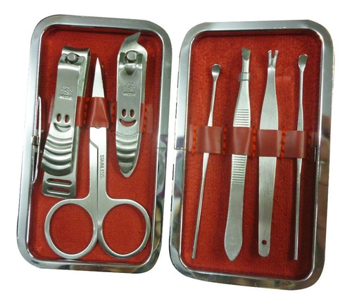 Set Manicure Pedicure 7 En 1 - Kit Acero Tienda En Arequipa 