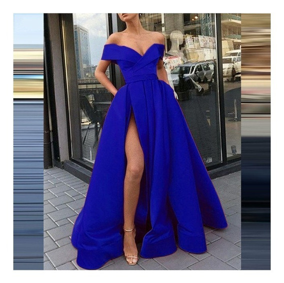 Vestidos De Noche Color Azul | MercadoLibre 📦