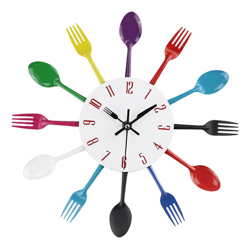 Reloj De Pared Moderno Reloj De Metal Multicolor