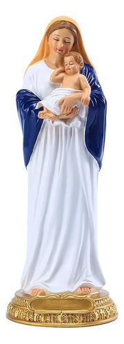 Estatua Religiosa De La Virgen María Con Un Bebé, Escultura
