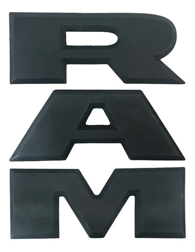 Emblema Letra Tapa Trasera Ram Rebel 2018 Negro