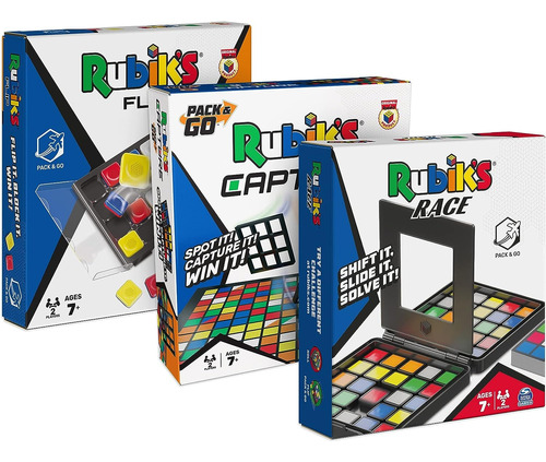 Set 3 Juegos Marca Rubik´s Original Juegos De Mesa Portables