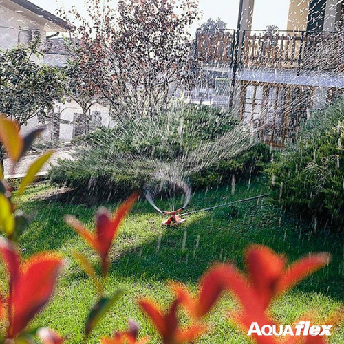Imagen 7 de 10 de Aspersor Riego Giratorio Con Base Siroflex 4640 Aquaflex
