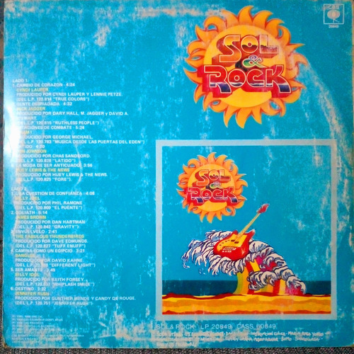 Sol & Rock Internacional Vinilo Lp Compilado 1987 Impecable Estándar