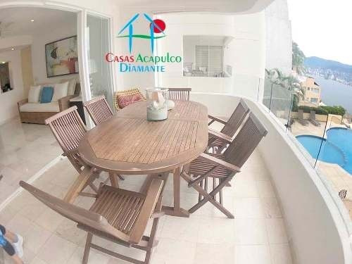 Imagen 2 de 14 de Cad Vista Carey 101 Terraza Con Vista A La Bahía De Acapulco