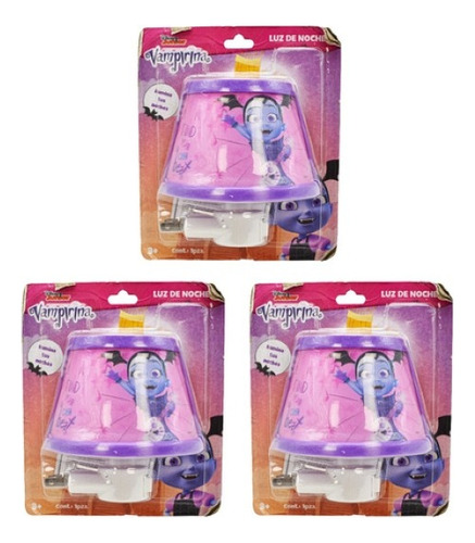 Lampara Luz De Noche Disney Vampirina Pack 3pz Bestway Cd