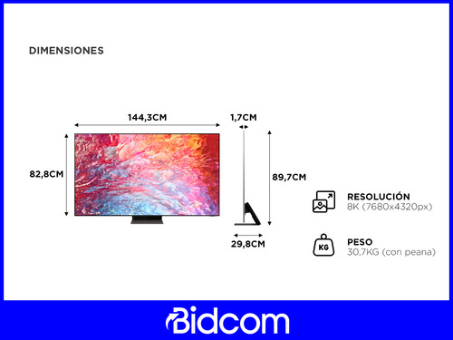 Samsung Neo Qled 8k Qn65qn700bgczb 65 Pulgadas Infinity One