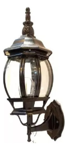 Farol Lampara De Muro Exterior Oxido 40cm Alto