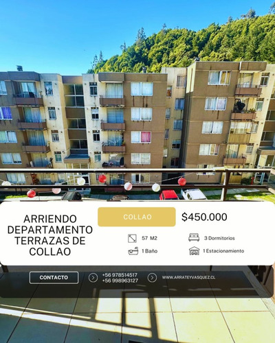 Arriendo Departamento Terrazas De Collao