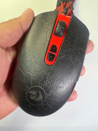 Mouse Gamer Redragon Lavawolf M701 3500dpi Luminoso Led Negro (Usado)