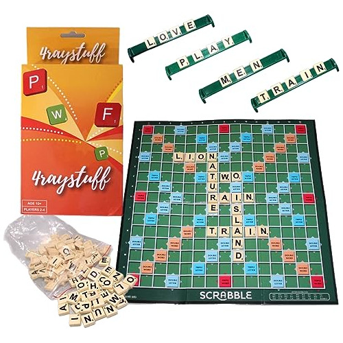 Scrabble Board Game, Word Game For Adults And Kids Ages...