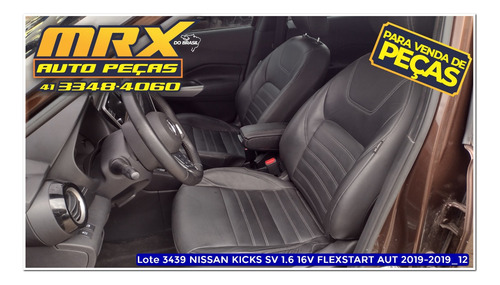 Sucata Nissan Kicks Sv 1.6 16v Flexstart Aut 2019 Pecas