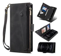 Comprar Bolsa De Cartões Crossbody, Capa Tipo Carteira Com Zíper Par