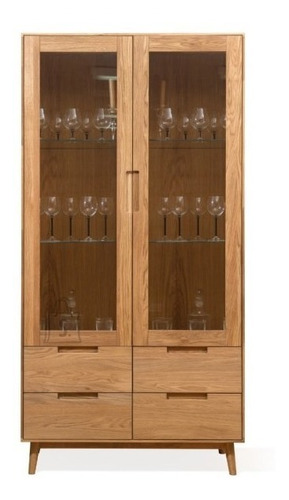 Mueble Vajillero 100% Madera Maciza Roble Ref: Maciza201