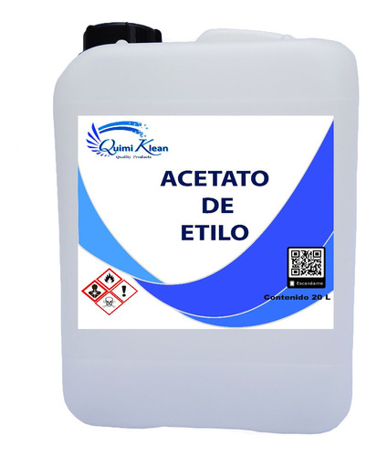 Acetato De Etilo 20 Litros Marca Quimiklean