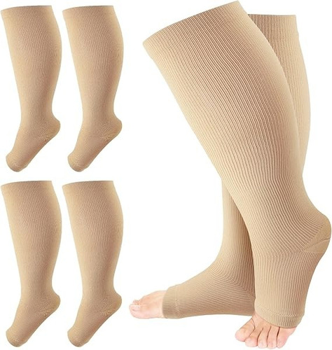 2 Pares De Calcetines De Compresión De Talla Grande, Medias